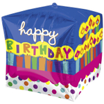 Шар Фольгированный Торт праздничный 3D (Синий)