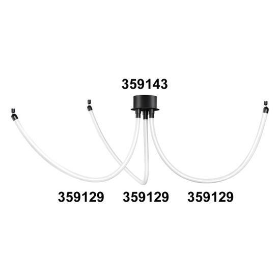 359129 KONST NT23 084 черный Светильник светодиодный IP20 LED 4000K 14W 170-265V 1400Лм RAMO
