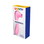 Розовый стимулятор Smoooch Clitoral Suction & Vibration - 18,6 см. (Цвет: розовый)