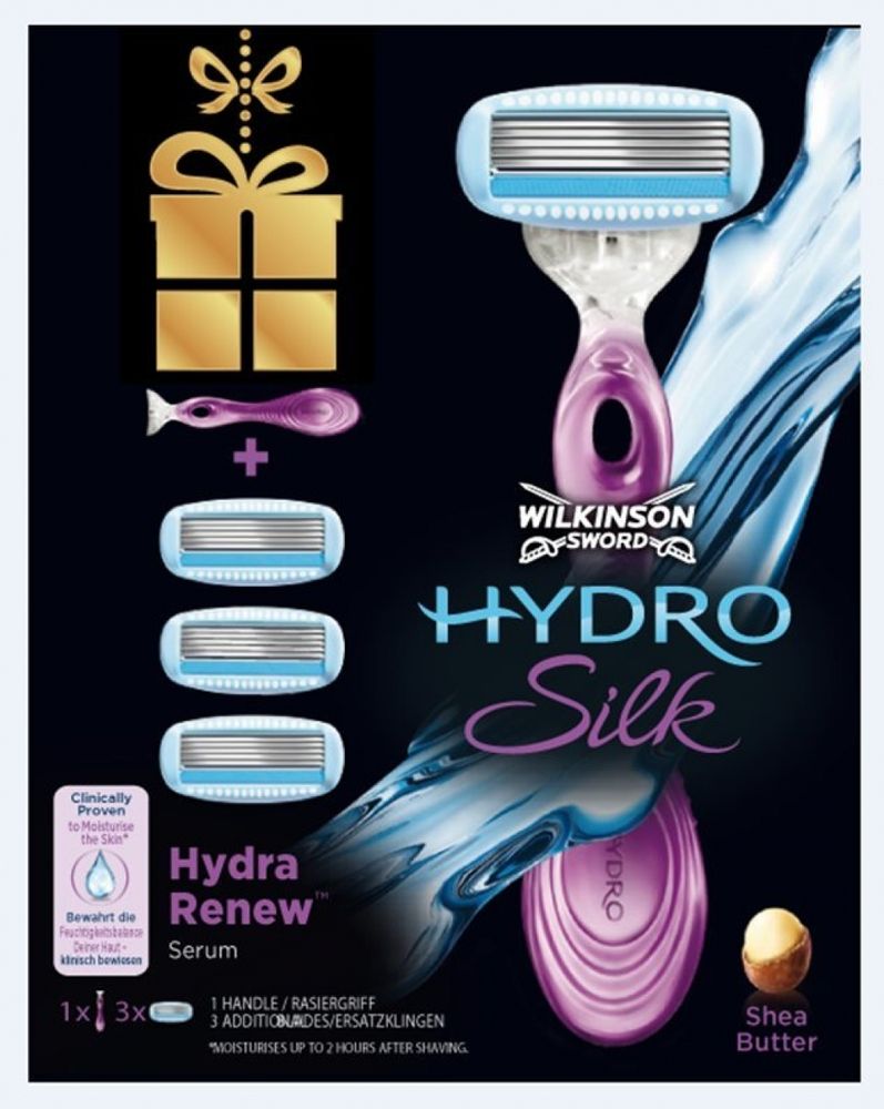 Wilkinson Sword станок women Hydro Silk +3 кассеты