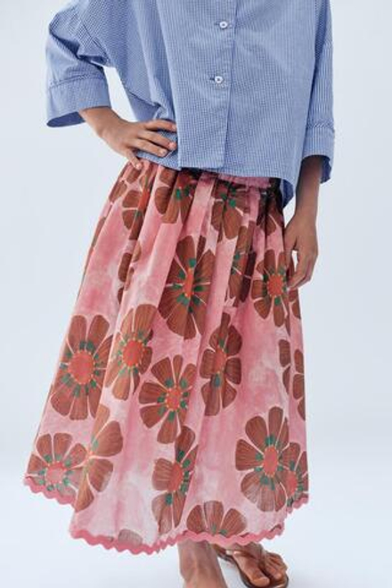 ZARA ЮБКА МИДИ С ЦВЕТОЧНЫМ ПРИНТОМ - LIMITED EDITION, С ПРИНТОМ