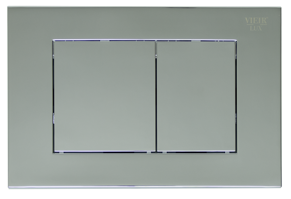 Кнопка для инсталляции с КВАД клав. (ХРОМ)  ViEiR  (50/1шт)