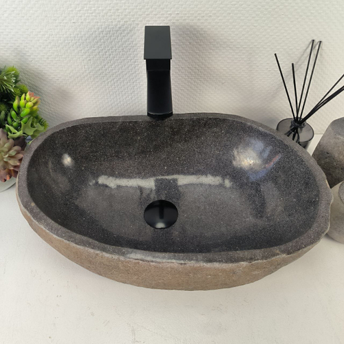Раковина из речного камня RS-65437 51*32*14 0857