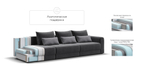 Модульный диван РИЧМОНД MODOOL MAX Вельвет CORD графит