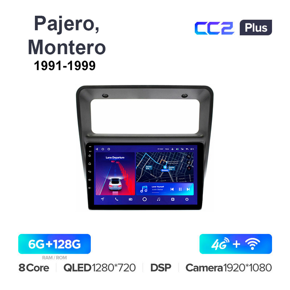 Teyes CC2 Plus 9"для Mitsubishi Pajero, Montero 1991-1999