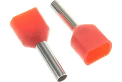 Наконечник Navigator Е2 1,0-8 втулочный изолированный красный (упаковка 50шт) 38574