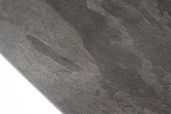 "Каффе" обеденный стол из HPL 140х70см, цвет "серый гранит", подстолье двойное черное