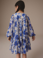 Платье для девочки Next AW4-617, Синий, Белый