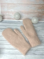 Варежки зимние теплые пушистые ангора