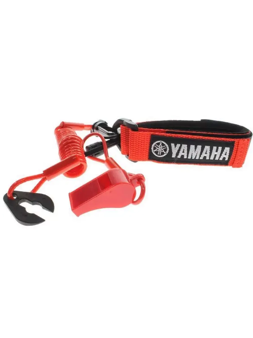 Стоп шнур Yamaha с неопрен. браслетом красный