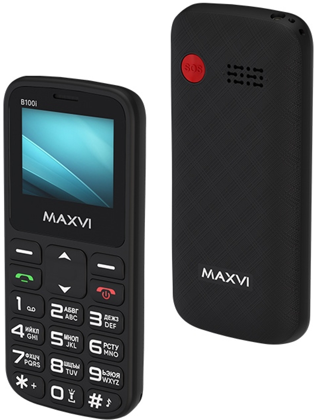 Сотовый телефон Maxvi B100i Black