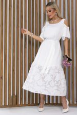 Платье Разбивая сердца (белое) П13350-7М LT Collection