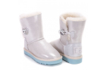 UGG Kids Bailey Button I Do White