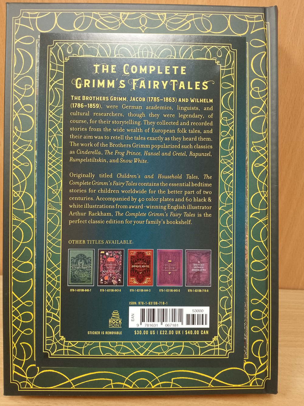 The Complete Grimm's Fairy Tales (Jacob Grimm, Wilhelm Grimm)