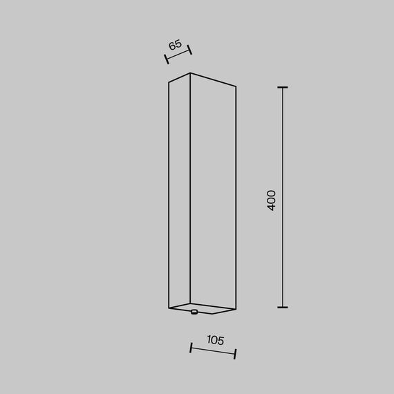 Настенный светодиодный светильник Modelux Modestyle MS.150.400 BS