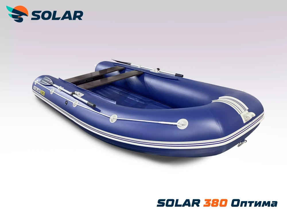 Лодка надувная моторная solar-380 к (оптима)