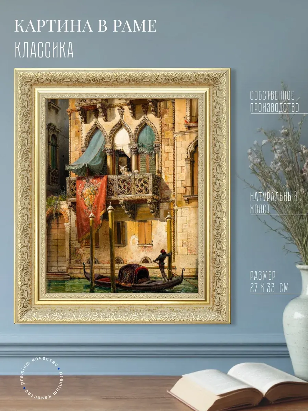 Картина на стену интерьерная на холсте 27*33 см