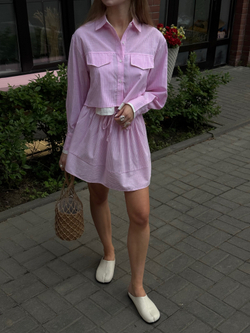 Костюм Candy stripes розовый