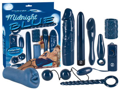 Эротический набор Midnight Blue Set (Цвет: синий)