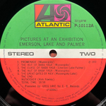 Emerson, Lake & Palmer ‎– Pictures At An Exhibition (Япония 1976г.)