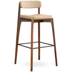 Стул барный aska, рогожка, орех/бежевый