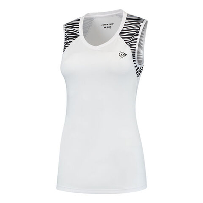 Женская теннисная майка Dunlop Game Tank Top Women - White, Black