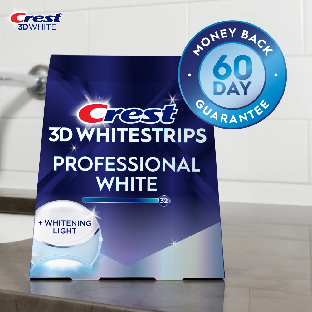 Отбеливающие полоски для зубов Crest 3D Whitestrips Professional White Light