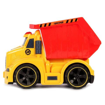Модель ин. пласт. "Самосвал" 17см, свет+звук, в коробка A6633-1R (Технопарк)