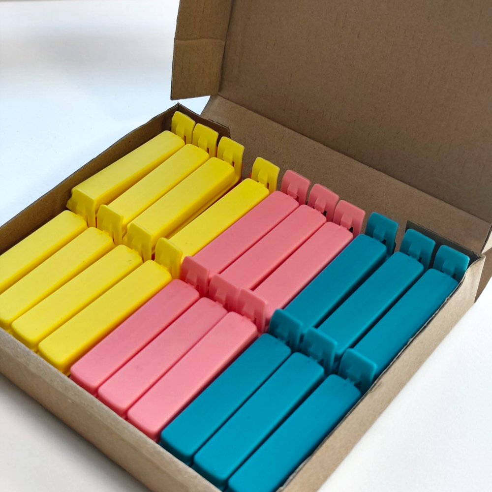 Набор зажимов для пакетов Flena 30 шт, полипропилен