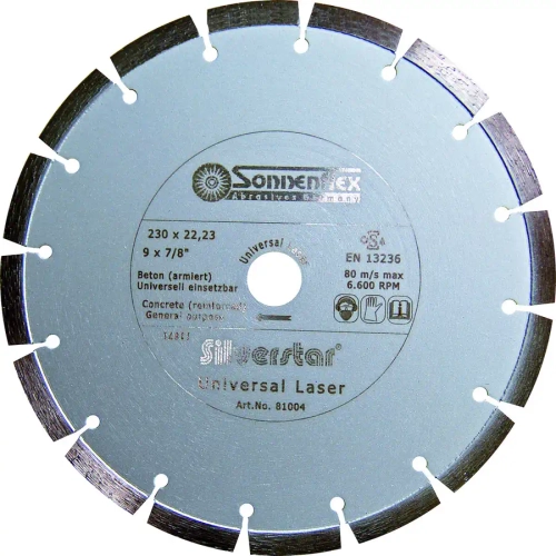Алмазный отрезной диск Silverstar 230x2,4x10x22,23 Sonnenflex 81004