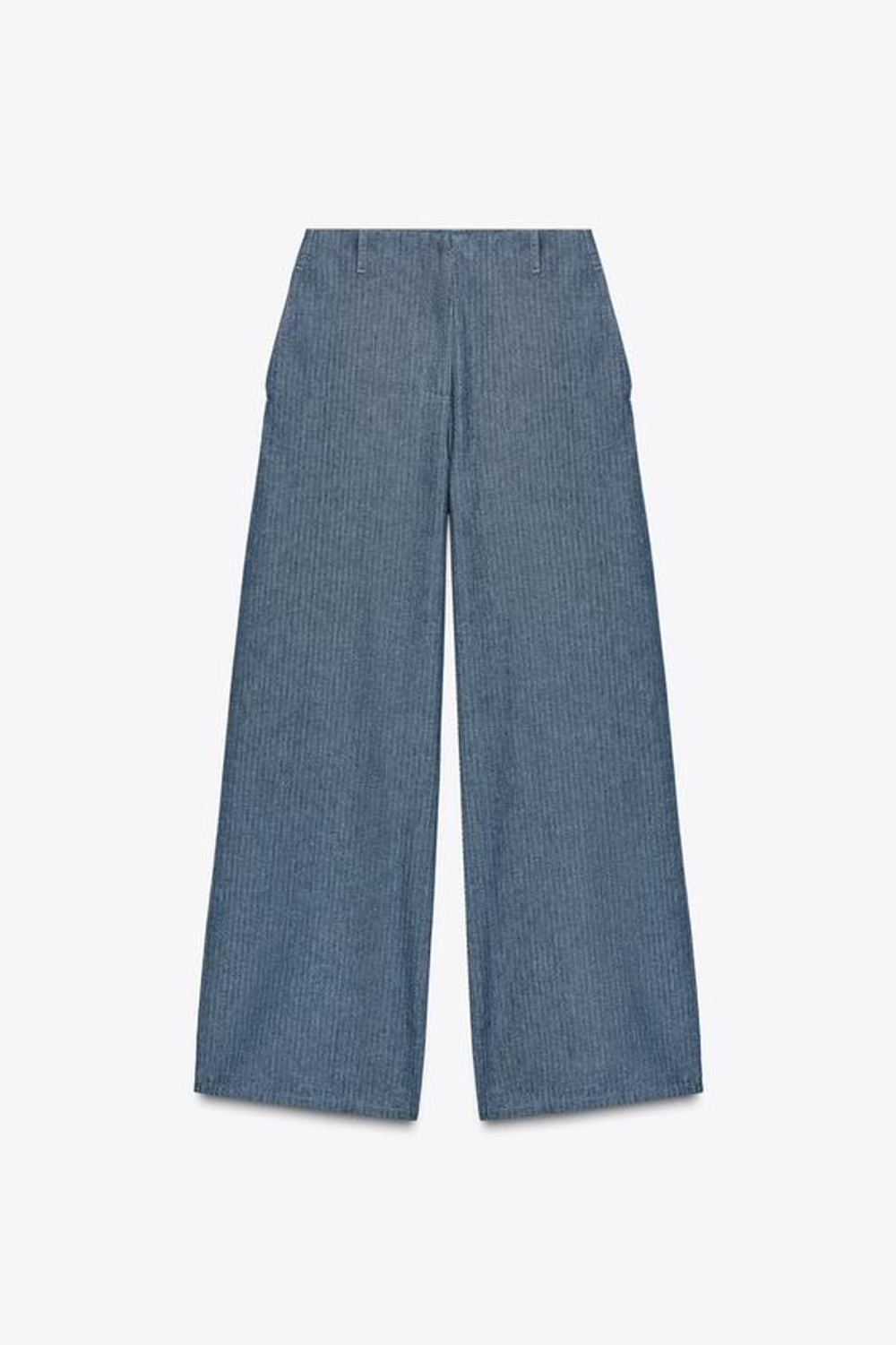 ZARA БРЮКИ RELAXED — ZW COLLECTION, СИНИЙ