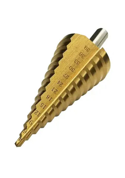 Сверло ступенчатое 4х39мм,13 ступ.,шаг 3мм VERTEXTOOLS 4-39