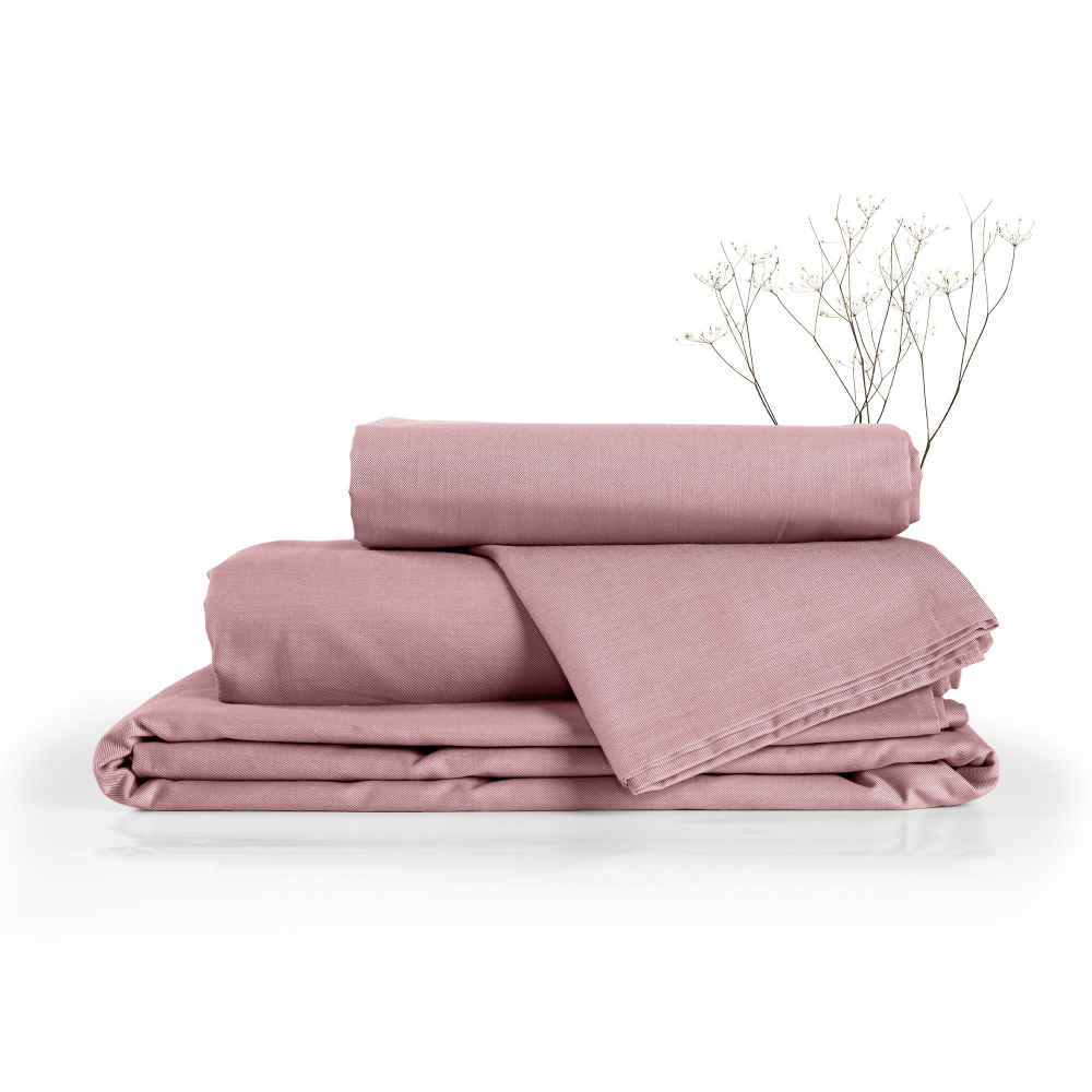 КПБ Меланж Евро с наволочками 50/70 и 70/70 рисунок брусника