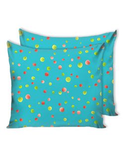 Наволочка комплект 2шт Сказка "Акварель на голубом" 70х70 см, перкаль