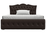 Кровать интерьерная Герда 140, Коричневый, Экокожа, 28175