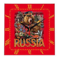 Настенные часы Болельщик из России 1 Декор для дома, подарок