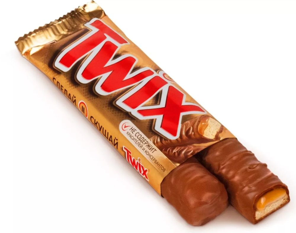 Шоколадный батончик Twix молочный, 55г