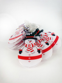 Гирлянда-занавес Снеговик