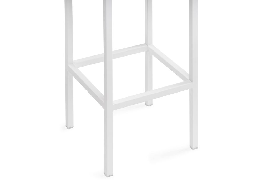 Барный стул Лофт линкольн белый / белый матовый