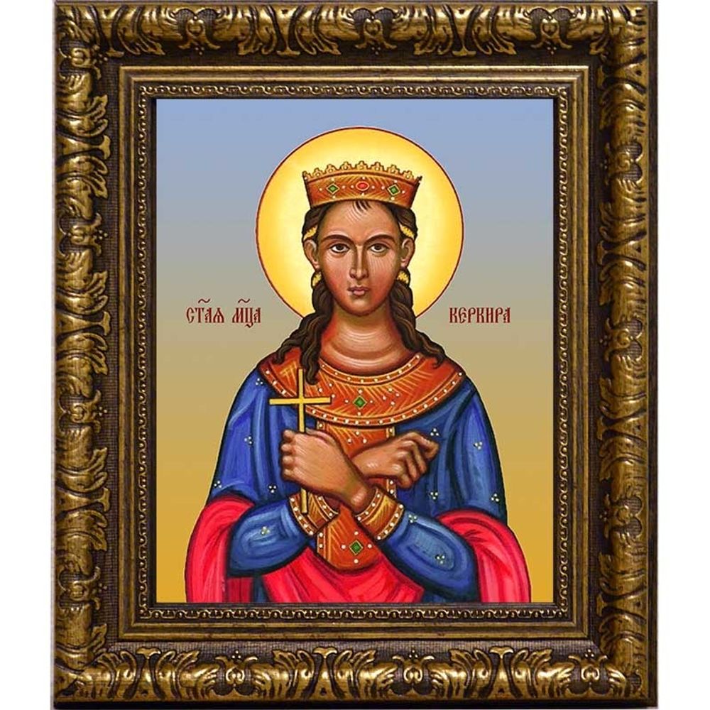 Керкира Керкирская, дева, мученица. Икона на холсте.