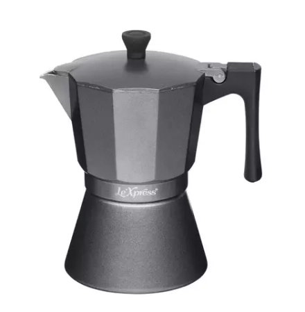 Kitchen Craft - Алюминиевая Турка кофеварка  Le&#39;Xpress на 6 чашек. / артикул   LX6CUPGRY  / GTIN 5028250687470