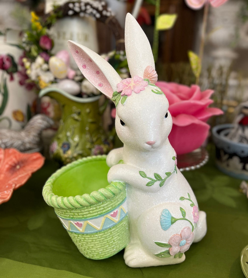 Кролик с кашпо [Арт. DE 30108]