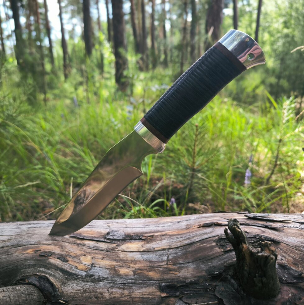 Охотничий нож НС-46А Ельник, с алюминиевыми вставками (Златоуст)