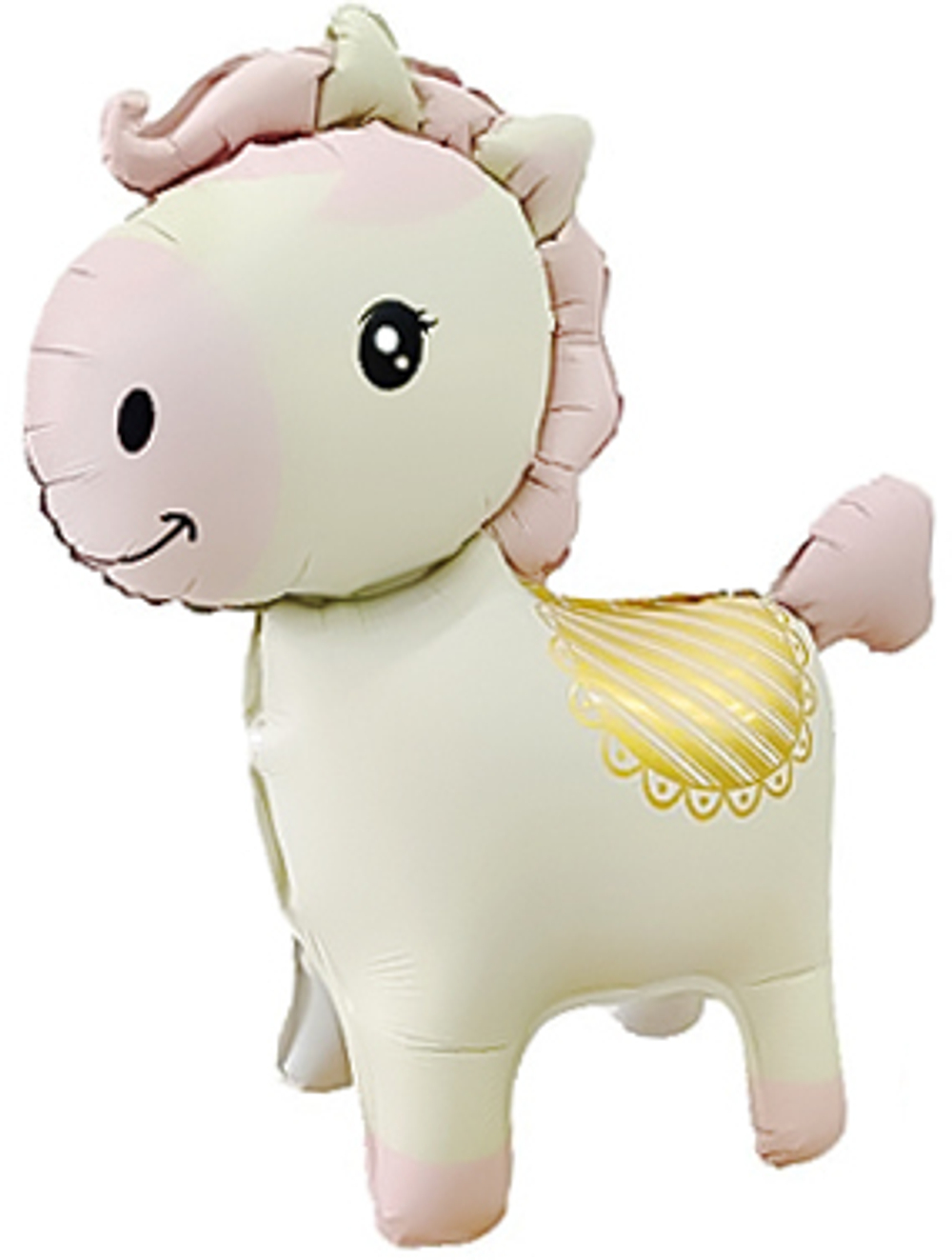 Фигура 3D, Лошадка, Кремовый