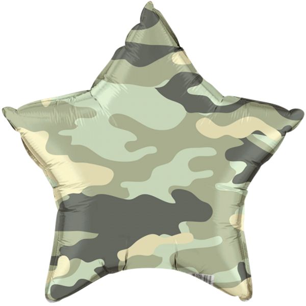 Звезда, Зеленый камуфляж (46см)