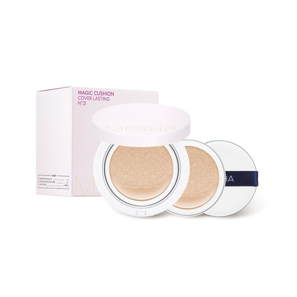 Missha M Magic Cushion Cover Lasting SPF50+/PA+++ тональный кушон для стойкого макияжа тон № 23