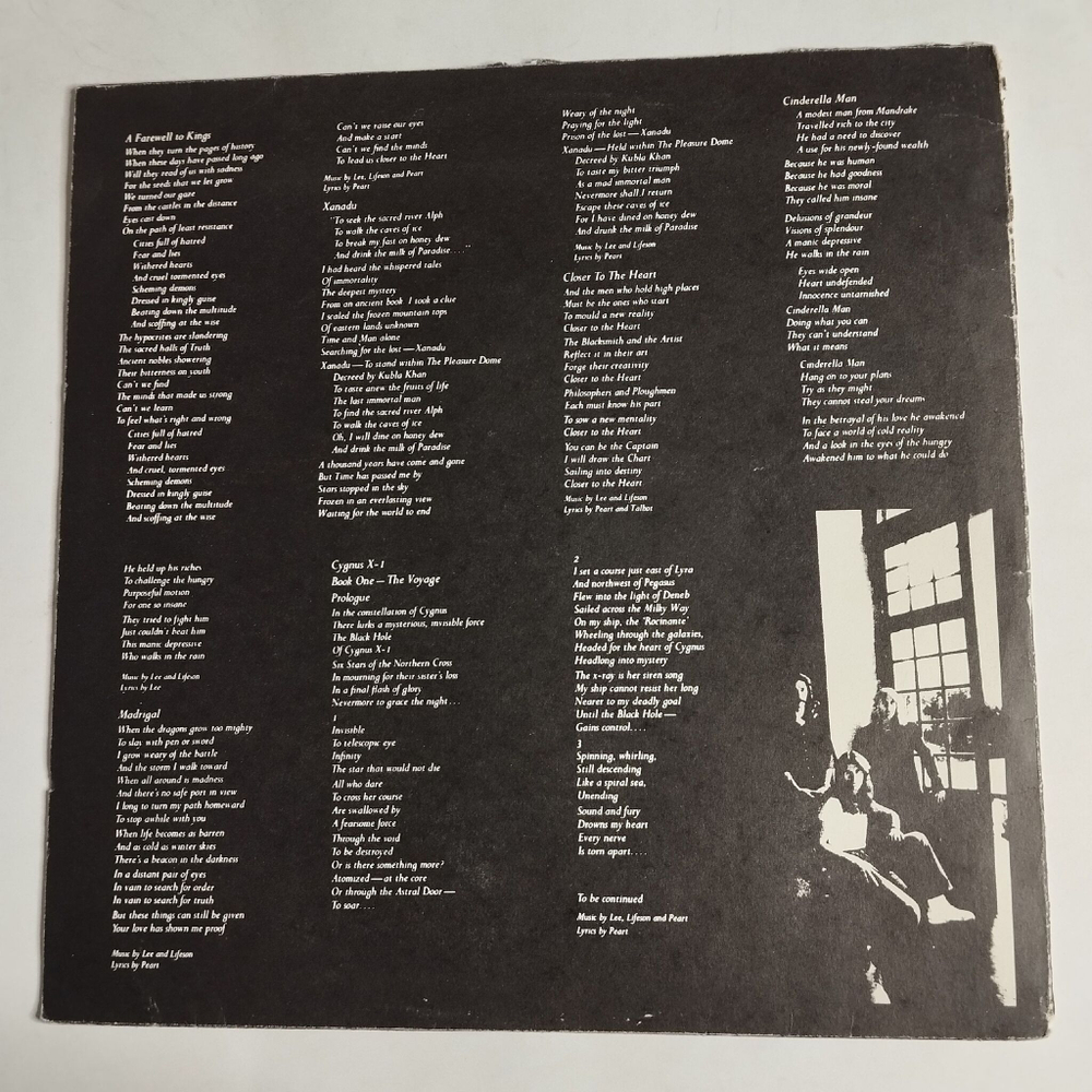 Винтажная виниловая пластинка LP Rush A Farewell To Kings (Россия 1993)