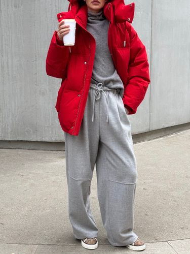 Утепленные серые брюки FN