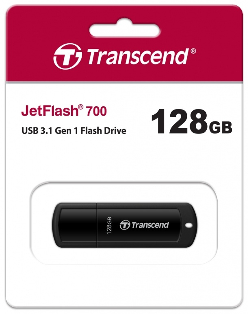 USB Flash карта Transcend JetFlash 700 128Gb черный
