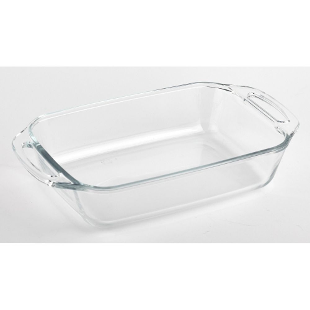 Форма для запекания Marinex 6535-1 прямоугольная глубокая стеклянная с ручками 2,7 л. 34,8 х 19,8 х 7 см | Marinex